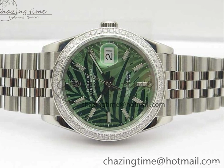 Bracelet 1:1 BP Best on Edition DateJust Dial SS 36 Green Maker New Jubilee 126284 0414